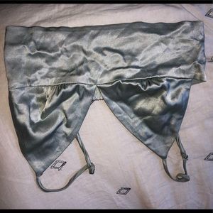 Never worn, silk cropped top